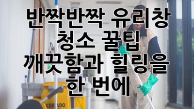 ✨ 반짝반짝 유리창 청소 꿀팁: 깨끗함과 힐링을 한 번에! 🧽