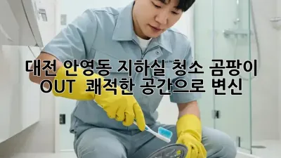 🏡 대전 안영동 지하실 청소, 곰팡이 OUT! ✨ 쾌적한 공간으로 변신!